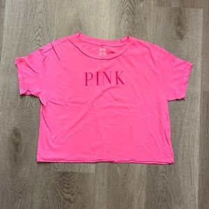 PINK Victoria’s Secret Hot Pink Crop Top